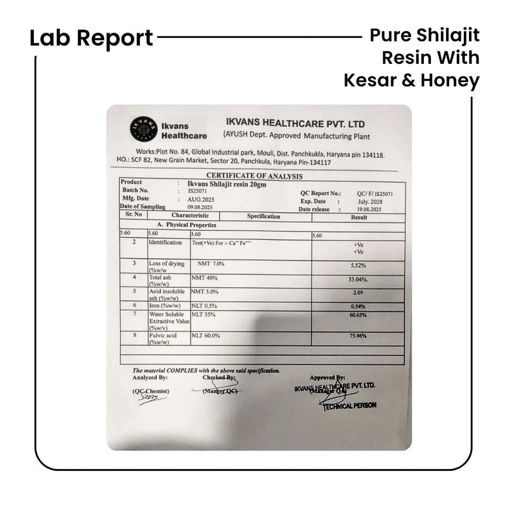 Pure Shilajit Resin with Kesar & Honey (20g) – Ayurvedic Wellness Supplement - Ytaliti Ayurveda