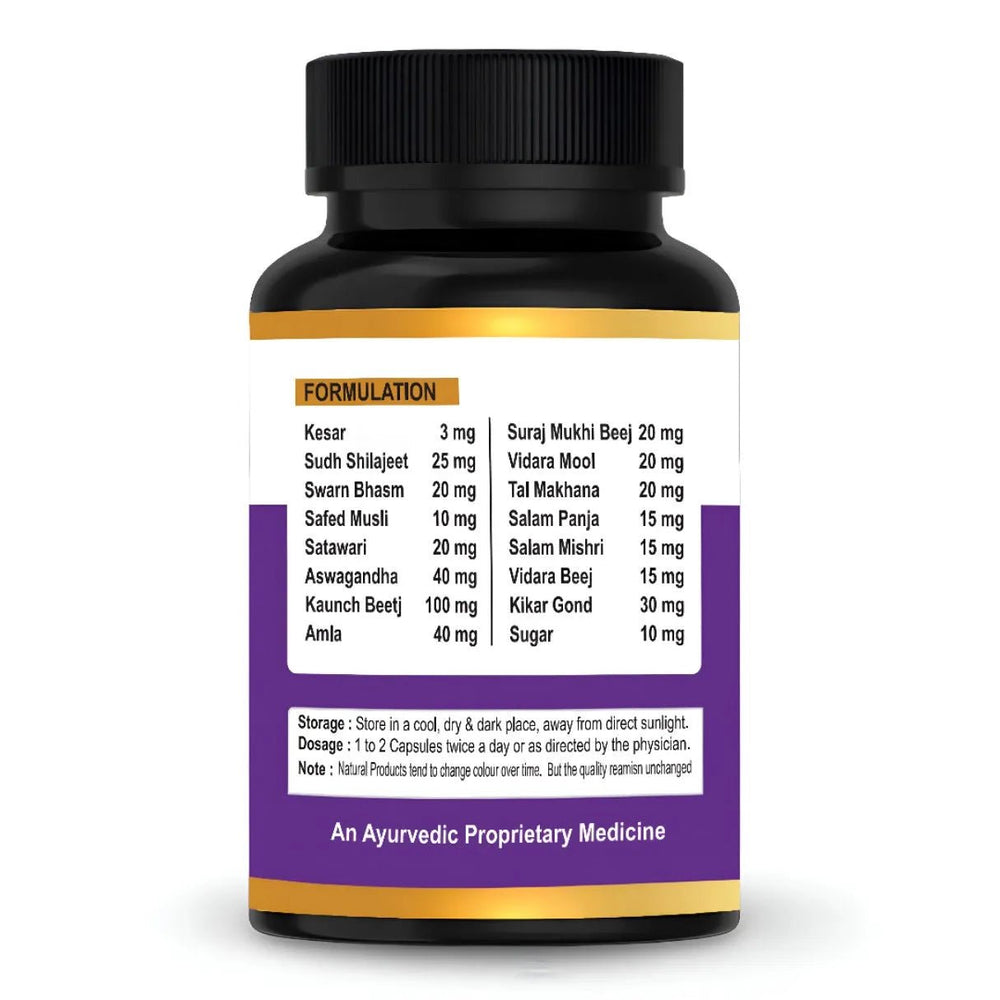 Ytaliti Herbal Male Fertility Booster Capsules (60 Capsules) – Improve Sperm Health Naturally - Ytaliti Ayurveda